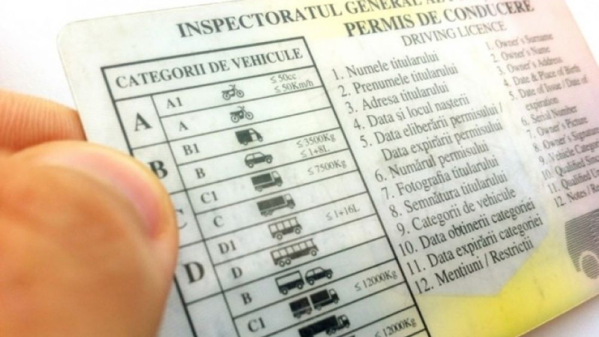 Acte necesare schimbare permis în 2020- Permis de conducerea în mâna unei persoane
