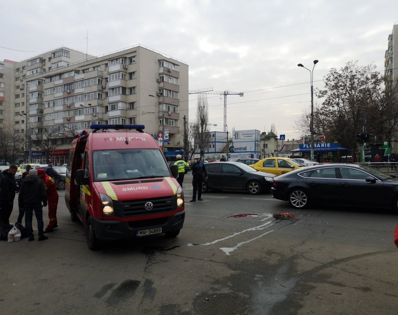 Accident pe trecerea de pietoni în zona Ștefan cel Mare din Capitală | FOTO