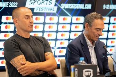 Fabio Cannavaro și Cesare Prandelli. Foto: Raul Ștef/Hepta