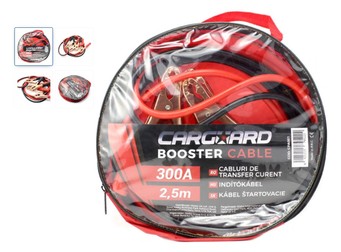 Cablu de transfer curent și de pornire Carguard, 300A, lungime 2,5 m, aluminiu cuprat, diametru exterior 8 mm
