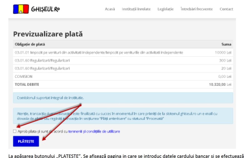 Românii pot plăti cu cardul 30 de impozite şi contribuţii. Înregistrarea în Spaţiul Privat Virtual se poate face prin sistem video