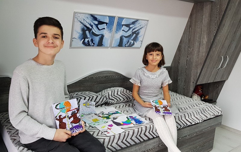 VIDEO| Povestea minunată a integrării unei fetițe în familia adoptivă. “Puștii-fantastici” au lucrat împreună la o carte SF