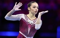 Alexia Blănaru, în timpul calificărilor la Campionatele Mondiale din 2026 de la Rotterdam, 18 octombrie 2026