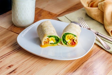 Tortilla cu spanac și ouă