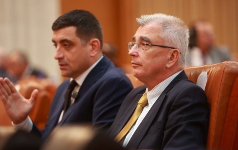 George Simion și Petrișor Peiu FOTo Eli Driu