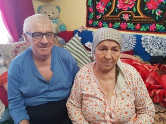 Vasile Moga, alături de soția lui