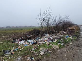 Gunoaiele n-au dispărut de pe câmpul dintre Jilava și Măgurele nici după controlul Gărzii de Mediu Ilfov din ianuarie