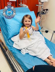 Cleo Smith se recuperează într-un spital din Australia de vest după ce a fost găsită | Foto: EPA