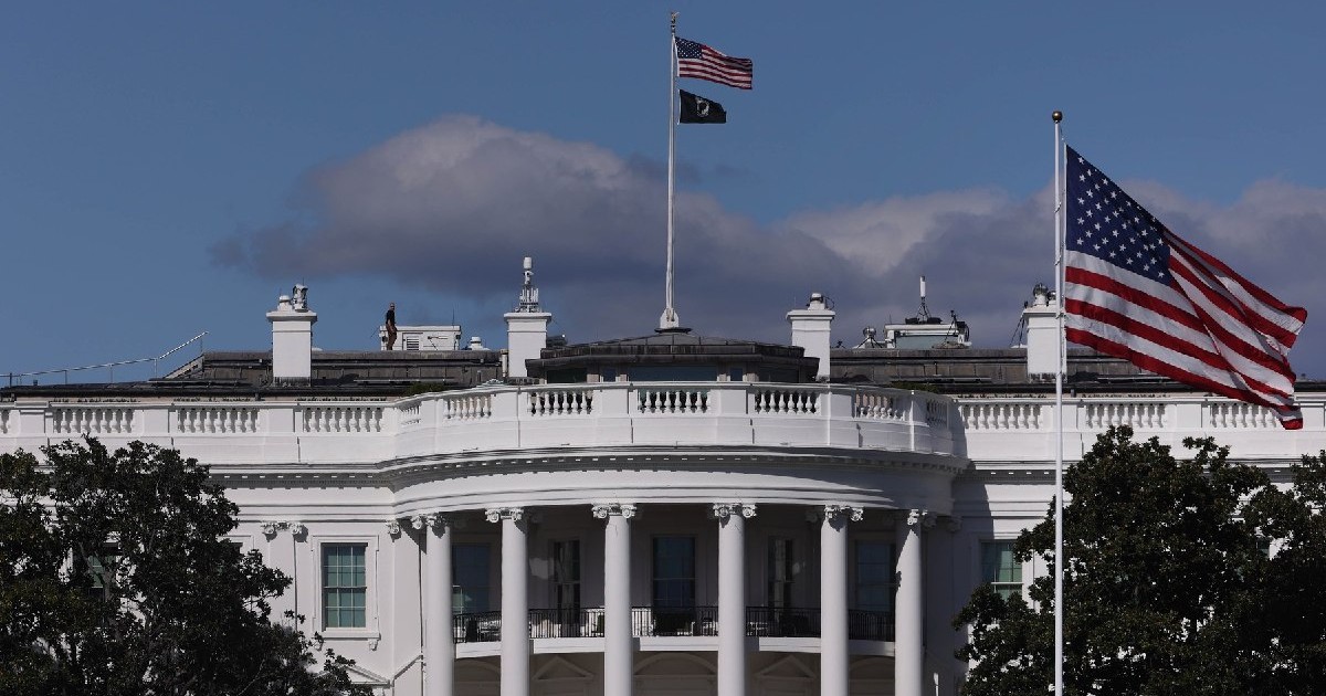 Casa Albă este văzută în Washington, DC, SUA, pe 23 octombrie 2025.