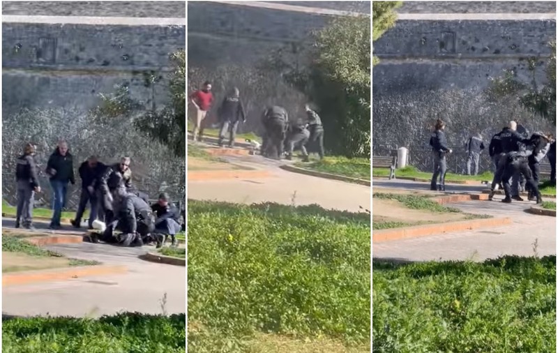 Român nevinovat, reținut violent de poliție într-un parc din Italia, după ce un angajat de la poștă l-a arătat cu degetul: „El este!” | VIDEO