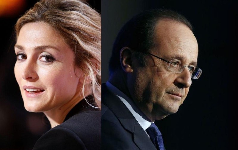 JULIE GAYET i-a dat PAPUCII lui FRANCOIS HOLLANDE! FOTO INCENDIAR