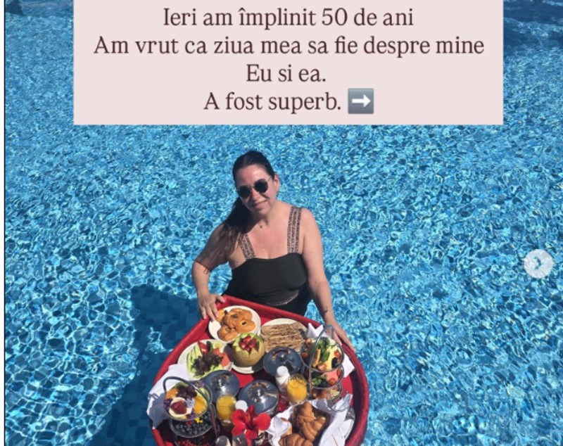 Cum a apărut Oana Roman pe plaja din Egipt, de ziua ei de naștere. Vedeta a împlinit 50 de ani. „Vedeți video! Vă mulțumesc”