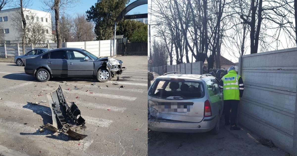 Doi militari au fost răniți într-un accident la Bârlad (sursa foto Ambulanta Vaslui)