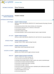 CV Elena Pantazică