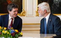Președintele României, Nicușor Dan, alături de omologul său ceh, Petr-Pavel. Sursă foto: Profimedia Images