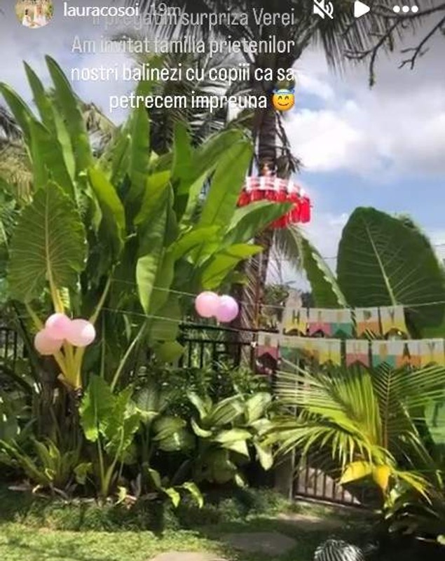 Vera, fetița Laurei Cosoi, împlinește astăzi 5 ani, iar părinții i-au organizat o petrecere în Bali. „Bucuria vieții noastre”