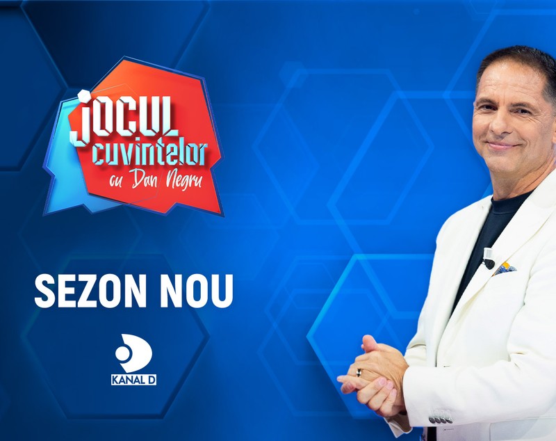 Dan Negru, primele declarații despre noul sezon „Jocul cuvintelor”. Când începe show-ul la Kanal D