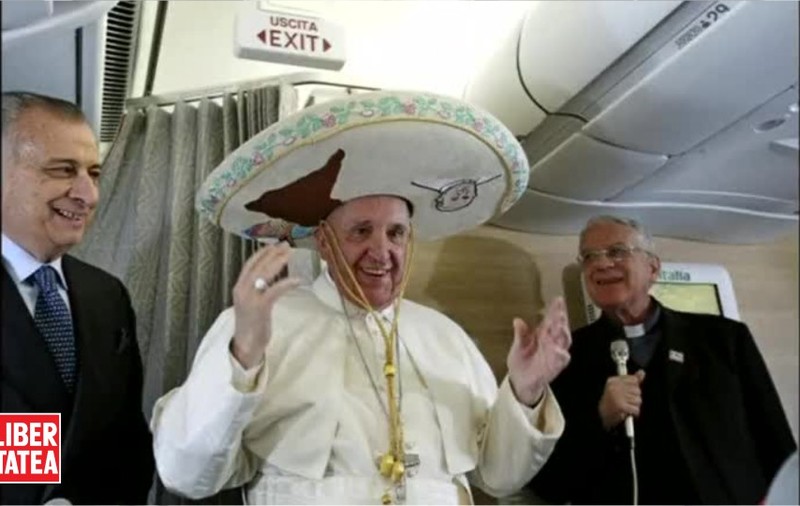 Papa Francisc s-a făcut "mexican"|VIDEO