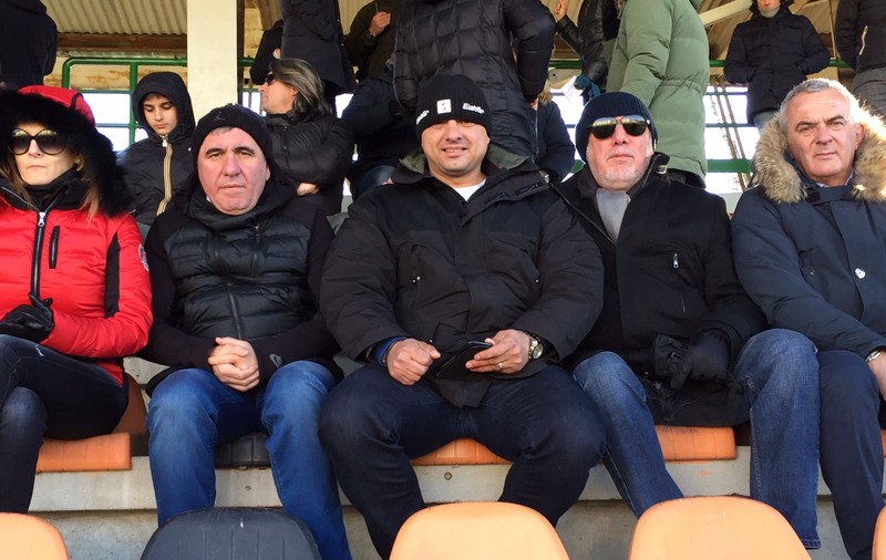 Gică Hagi și Ionel Ganea au fost în tribune la meciul dintre fii lor, Ianis, respectiv George. Hagi jr. a marcat un gol / VIDEO