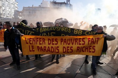 Vestele galbene, protest la Montpellier FOTO: EPA