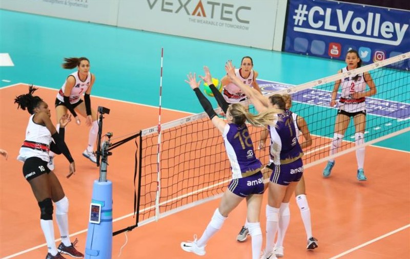 Volei Alba Blaj s-a calificat în Playoffs 6 al Ligii Campionilor la volei feminin, chiar dacă a pierdut ultimul meci din grupă / GALERIE FOTO&VIDEO