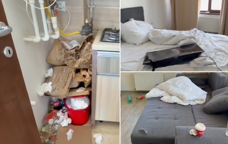 Un grup de tineri a făcut prăpăd într-un apartament din Mamaia închiriat de 1 Mai: „Televizor spart, au tăiat și canapeaua”