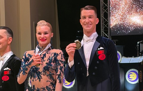 Dansatorii Rareș Cojoc - Andreea Matei au câștigat cel mai vechi festival de dans din lume. Triumf fabulos la Grand Slamul WDSF de la Blackpool