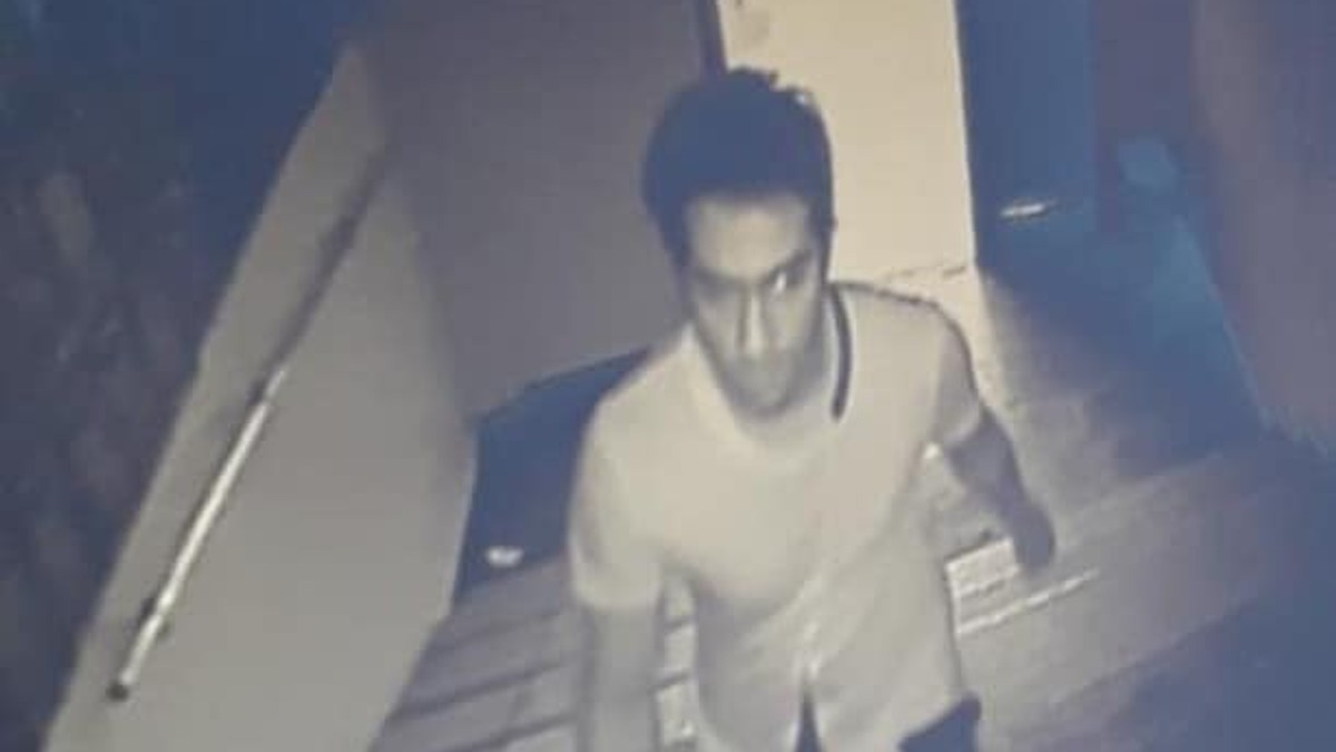 Presupus violator, filmat în timp ce ataca o tânără în scara unui bloc din Bucureşti. Imaginile au fost surprinse de camerele de supraveghere ale unui imbil din sectorul 2, în apropierea Spitalului Sfântul Pantelimon.