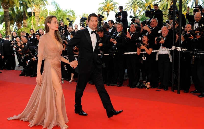 Foto / Angelina şi Brad, apariţie spectaculoasă la Cannes