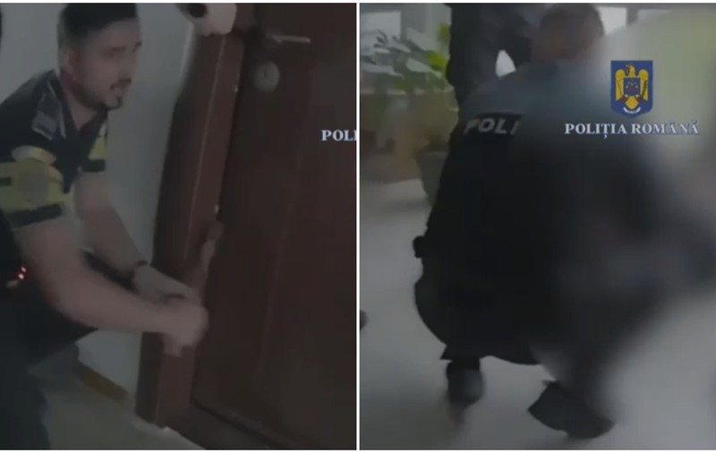 Un bărbat de 94 de ani din București, salvat din incendiul care i-a cuprins apartamentul de poliţiştii care au spart uşa. VIDEO