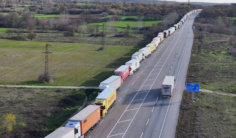 Fermierii au blocat traficul la punctele de frontieră cu Bulgaria și Turcia. Foto: Profimedia Images