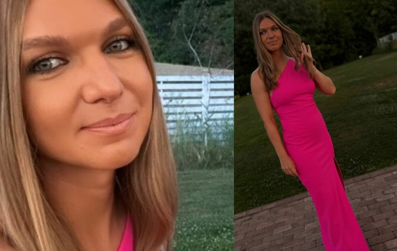 Cât costă ținuta roz purtată de Simona Halep recent. Sportiva a făcut furori la nunta prietenei sale