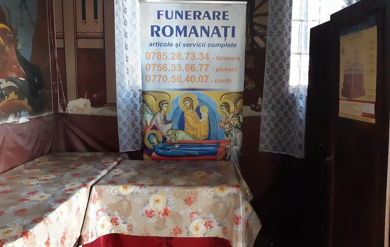 Episcopia Slatinei și a Romanaților și-a făcut firmă de pompe funebre și a pus reclame în bisericile din Olt!