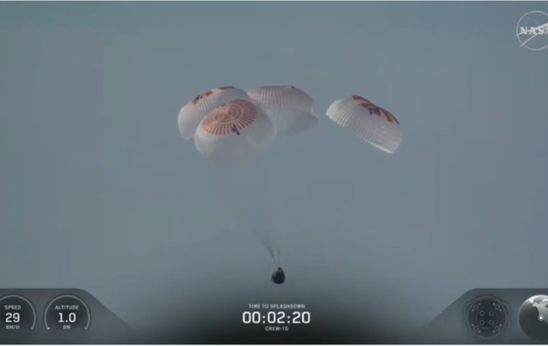 Patru astronauți s-au întors pe Pământ după cinci luni pe Staţia Spaţială Internaţională: „Bine ați revenit acasă” I VIDEO
