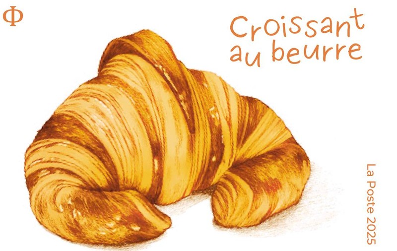 Timbrul care miroase a croissant, emis în ediție limitată de 594.000 de exemplare, de poșta franceză