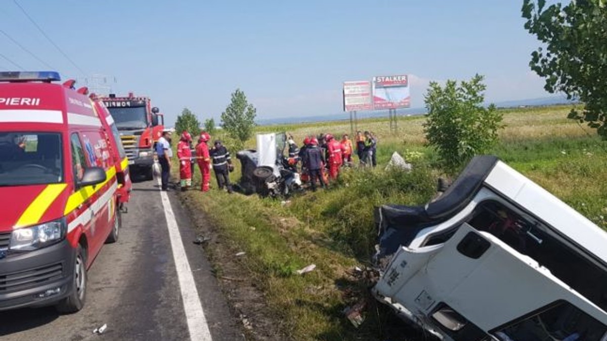 Accident între localitățile Ulmi și Bungetu din Dâmbovița