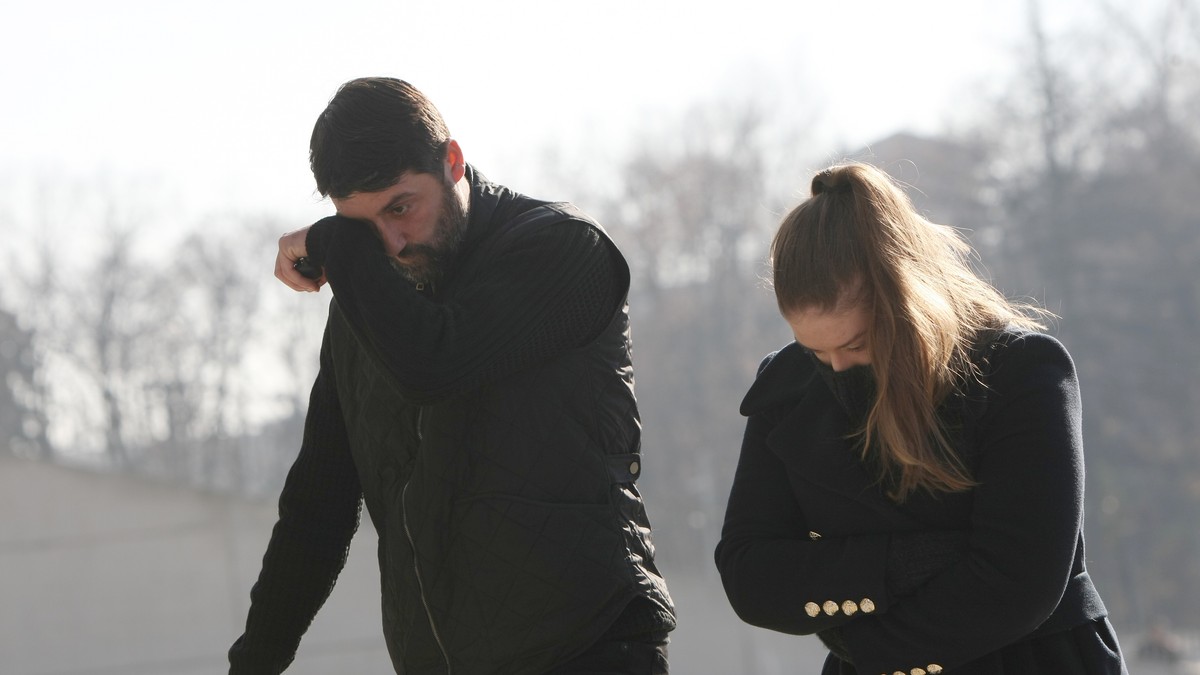Ciprian, fratele lui Didi Prodan, la Arena Națională, acolo unde a fost depus vineri corpul neînsuflețit. Foto: Vlad Chirea