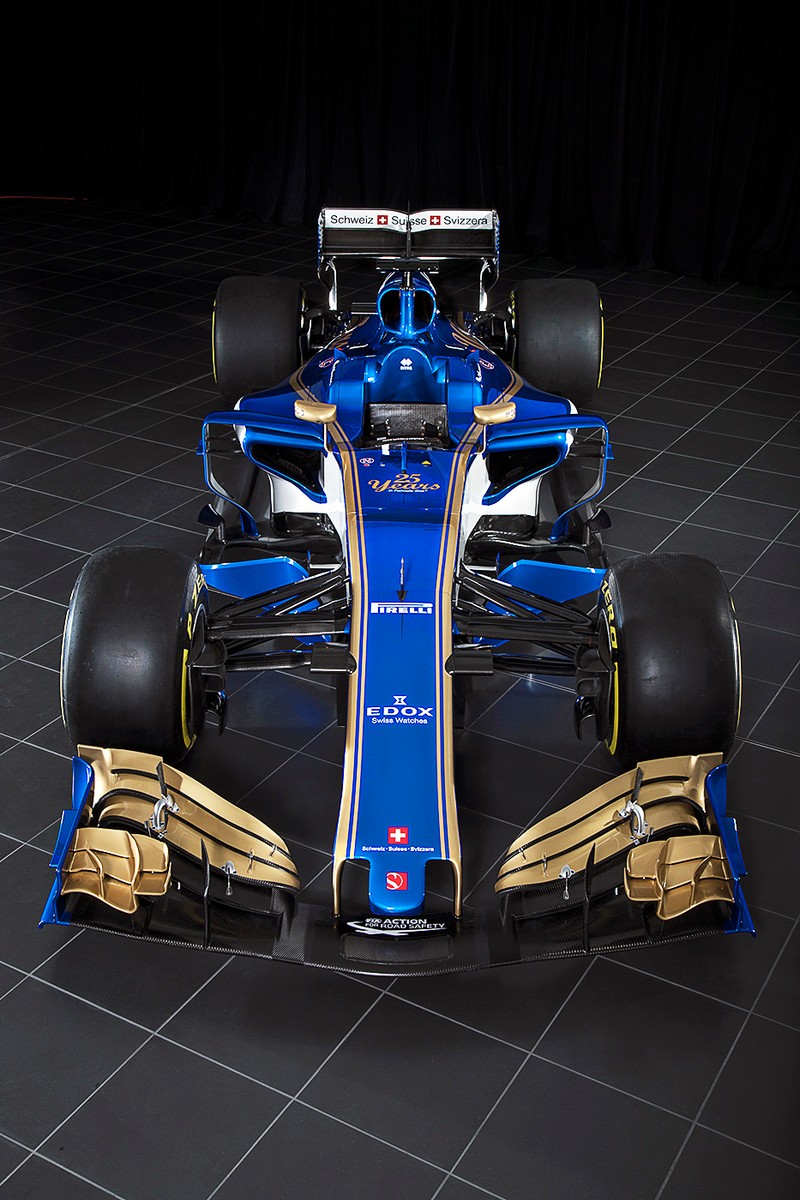 Monopostul Sauber, imagine frontală. (FOTO: EPA)