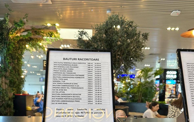 Președintele CJ Cluj, despre prețul unei sticle de apă la jumătate de litru sau un sendviș în Aeroportul Otopeni: „M-a întâmpinat tâlhăria oficializată”