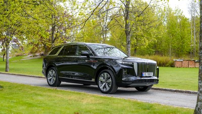 Nøtterøy,,Norway,-,May,27,,2022:,Black,Electric,Suv,Hongqi