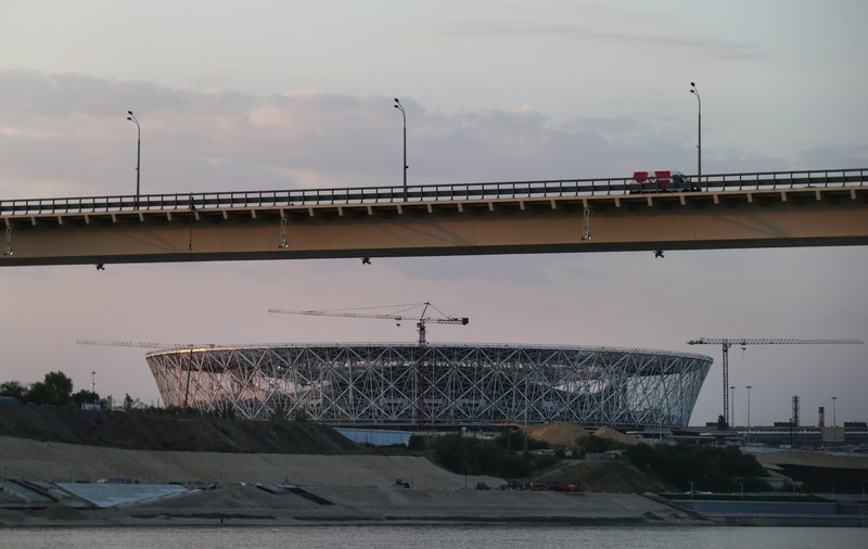 Stadionul din Volgograd, afectat de ploile torenţiale / VIDEO