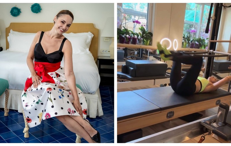 Imagini rare cu Andreea Marin, complet nemachiată, în timp ce face sport acasă. Fanilor nu le-a venit să creadă cum arată la 51 de ani