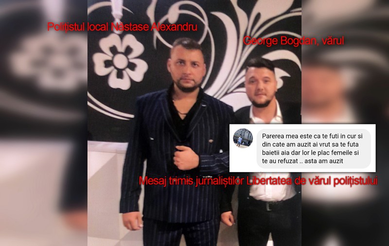 Rudele interlope ale polițiștilor locali din clanuri au trecut la mesaje pentru ziariștii de investigație: “să te fută băieții ăia”!