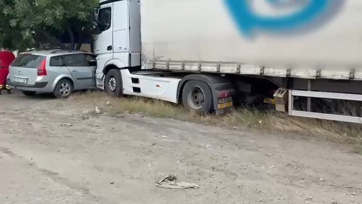 Imagine de la locul accidentului din Timișoara