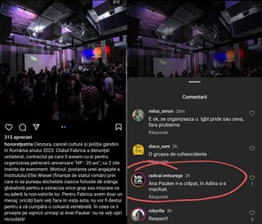 Postarea HP de pe Instagram la data de 17 octombrie 2023.