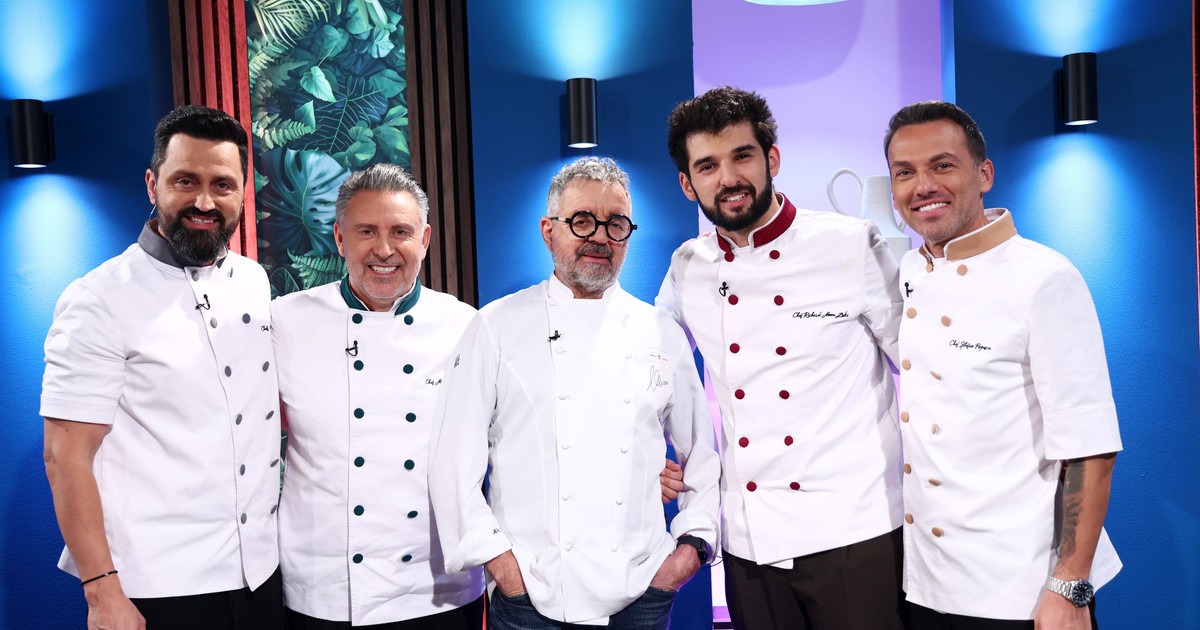 Chef Mauro Uliassi, alaturi de Chef Orlando, Chef Sautner, Chef Richard, Chef Popescu