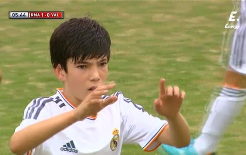 Superfază făcută de Theo Zidane pentru juniorii Realului / VIDEO