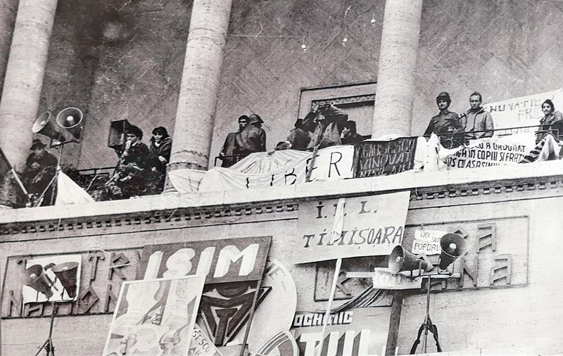 Timișoara, 20 decembrie, 1989. ”De aici, din balconul Operei, am declarat Timișoara primul oraș liber de comunism”