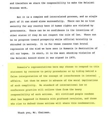 Declarația ambasadorului SUA John J. Mareska la reuniunea OSCE din 20 decembrie 1989