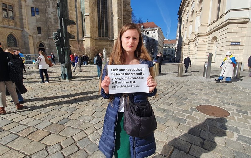 Corespondență din Austria. Protest disperat al ucrainenilor față de neimplicarea Vestului: „Toți speră că dacă hrănesc bine crocodilul, crocodilul îi va mânca ultimii”